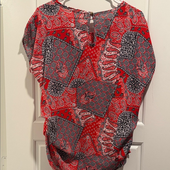 Papermoon Red and Blue Paisley Blouse - Picture 7 of 7